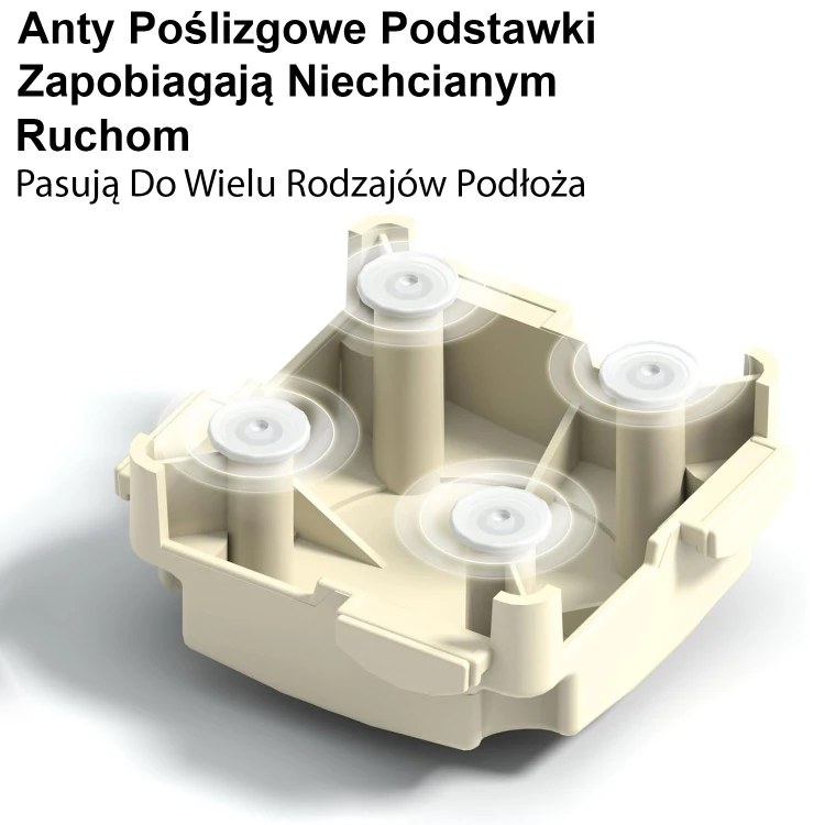 Połączenia modułów równoważni WOOPIE — zbliżenie na mechanizm łączenia i układ elementów z boku