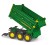 Perspektywa boczna Rolly Multi — przyczepa wywrotka John Deere z opuszczoną tylną klapą i detalami