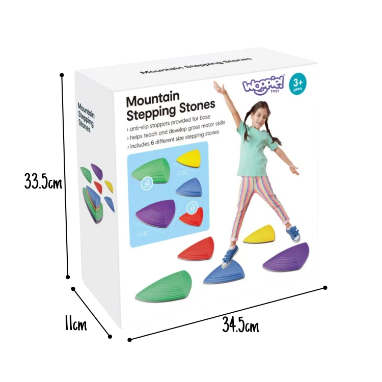 Kamienie sensoryczne WOOPIE w ogrodzie - trening równowagi i koordynacji ruchowej