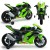 Motocykl INJUSA Kawasaki Ninja ZX R10 12V — widok 3/4 ukazujący linie nadwozia i przedni reflektor