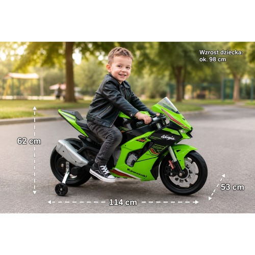 INJUSA Kawasaki Ninja — profil boczny motocykla pokazujący kształt owiewek i sylwetkę pojazdu