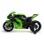 Ujęcie pod kątem niskim motocykla INJUSA Kawasaki Ninja — akcent na linię przedniego zderzaka i błotnik