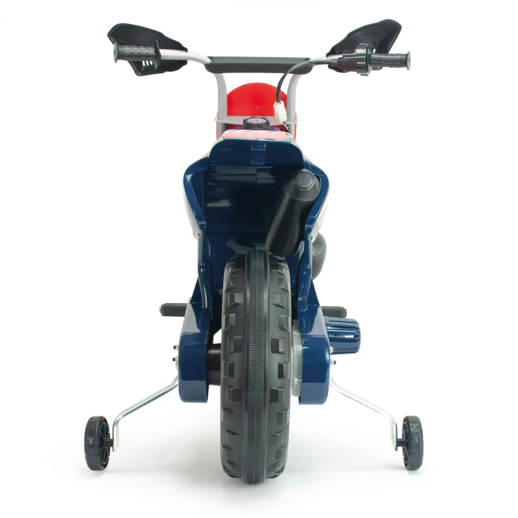 Zbliżenie na elementy sterujące INJUSA Repsol — kierownica, przyciski i wykończenie ergonomiczne