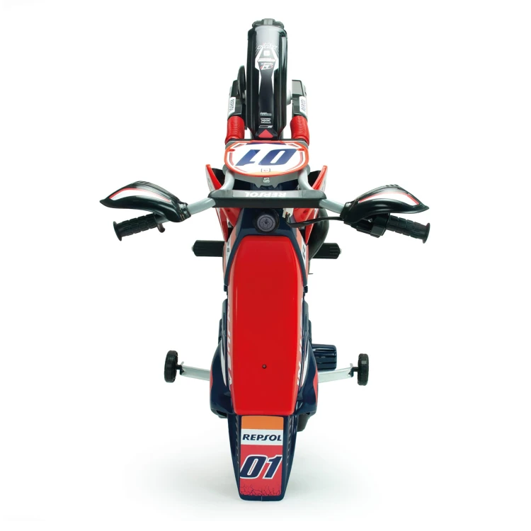 Pełny profil INJUSA Motor Repsol 6V na białym tle — cała sylwetka pojazdu i proporcje z każdej strony
