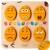 Tablica do Nauki Emocji MASTERKIDZ 55 - front z kolorowymi drewnianymi jajkami w stylu Montessori