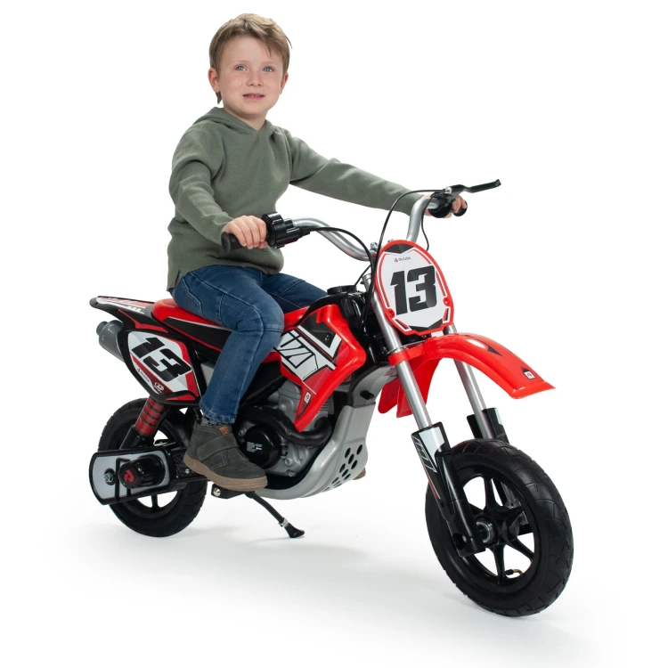 Panel sterowania Motor Cross INJUSA 24V — kierownica z manetką i widoczne przyciski funkcyjne