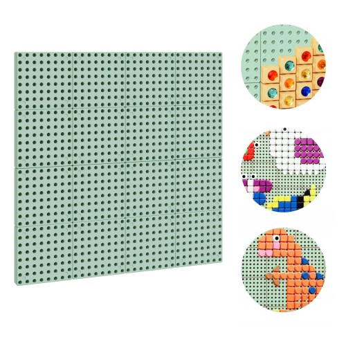 Panel ścienny Tablica Naukowa STEM 80 x 80 MASTERKIDZ 55 — widok całej płyty z elementami manipulacyjnymi