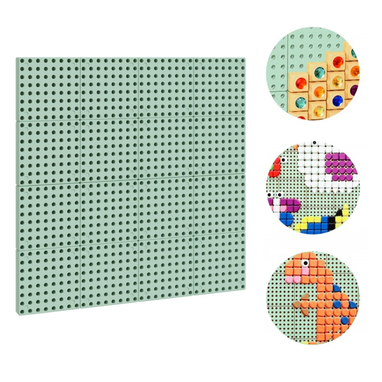 Panel ścienny Tablica Naukowa STEM 80 x 80 MASTERKIDZ 55 — widok całej płyty z elementami manipulacyjnymi
