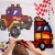 Komplet trzech gotowych modeli: wyścigówka, jeep i ciężarówka z zestawu Meli Minis Car, pokaz możliwości zestawu 3w1.