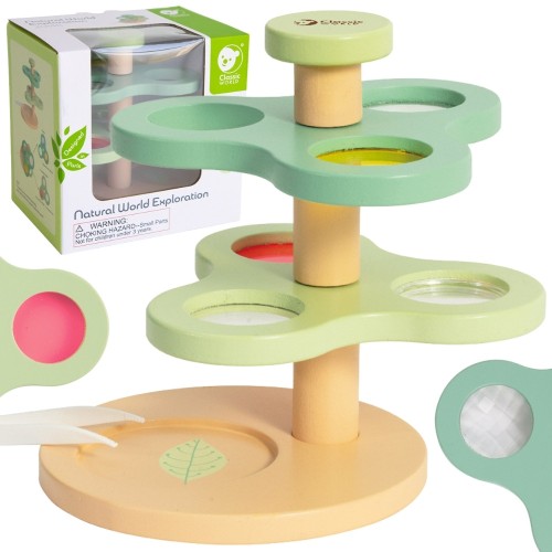 Mikroskop 2w1 CLASSIC WORLD 50 — kompletne ujęcie zestawu gotowego do eksploracji przyrody