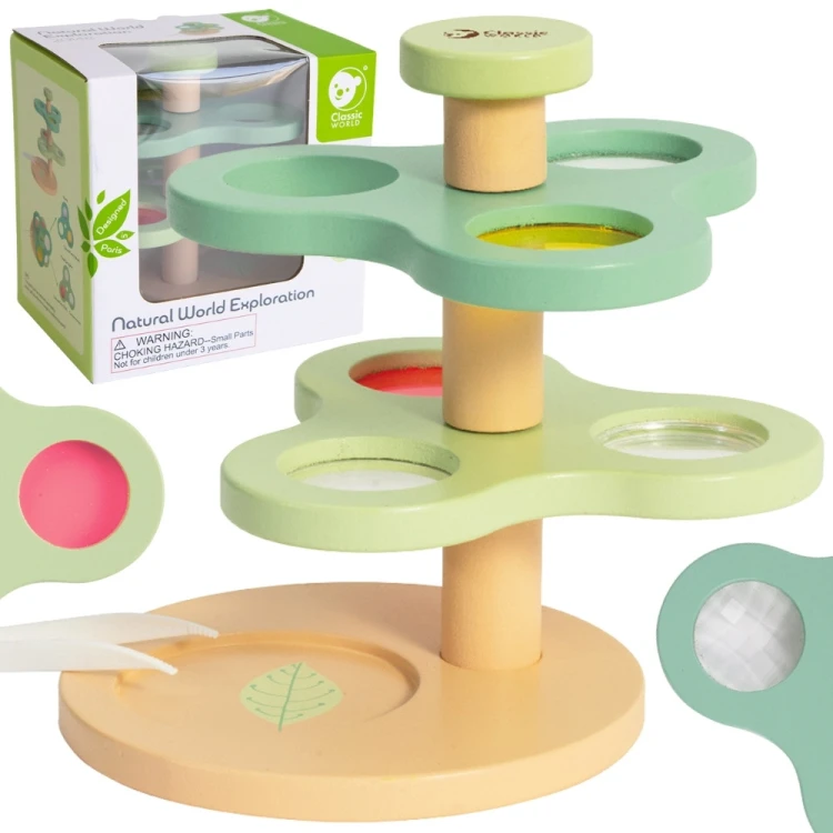 Mikroskop 2w1 CLASSIC WORLD 50 — kompletne ujęcie zestawu gotowego do eksploracji przyrody