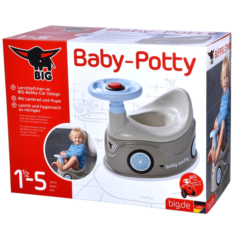 Perspektywa od spodu i podstawy nocnika-autka New Bobby Car 54 — profil podstawy oraz ogólna stabilność formy