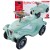 BIG Bobby Car Classic Green Sea 54 — widok trzech czwartych ukazujący kształt i ergonomiczne siedzisko jeździka