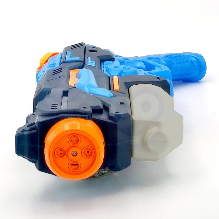 Detal dyszy i gwintu pistoletu na wodę — wyraźne zbliżenie elementów mocujących i uszczelek WOOPIE