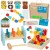 TOOKY TOY Pudełko XXL Montessori 7w1 — widok zamkniętej skrzynki z logo i kolorowym wykończeniem
