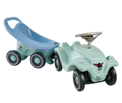 BIG Buggy spacerówka 3 w 1 marki 54 – profil wózka pokazujący składany stelaż i materiał siedziska.