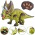 Dinozaur zdalnie sterowany WOOPIE 48 — robot Triceratops w dynamicznej pozie do zabawy