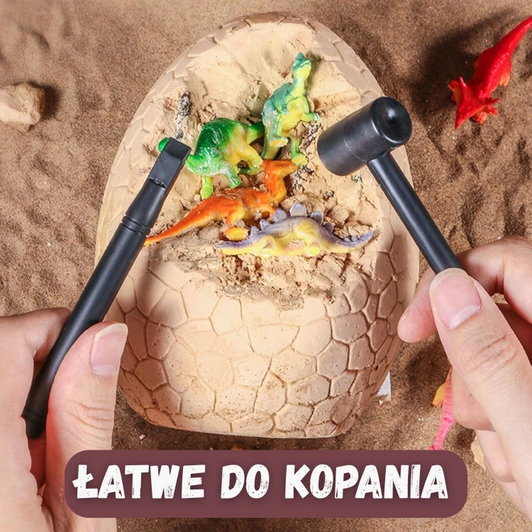 Jedna z 12 figurek dinozaurów z zestawu WOOPIE — zbliżenie na detal malowania i kształt postaci