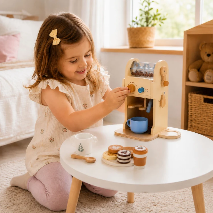 Spód i tył zestawu — widoczne nóżki oraz sposób łączenia elementów drewnianych TOOKY TOY