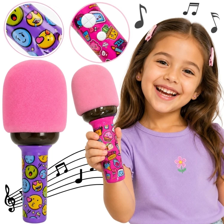 Bezprzewodowy mikrofon do karaoke WOOPIE z wbudowanym głośnikiem Bluetooth i podświetleniem LED