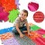 WOOPIE Mata Sensoryczna Ortopedyczna Puzzle 8 el. — widok całej maty ułożonej na podłodze, kolorowe pola