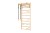 Komplet akcesoriów dołączonych do drabinki: pierścienie, lina z talerzem‑huśtawką oraz zestaw montażowy