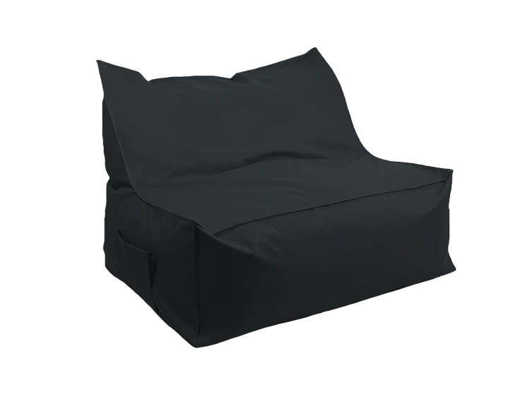 NC587 Kanapa pufa z oparciem black bok.png