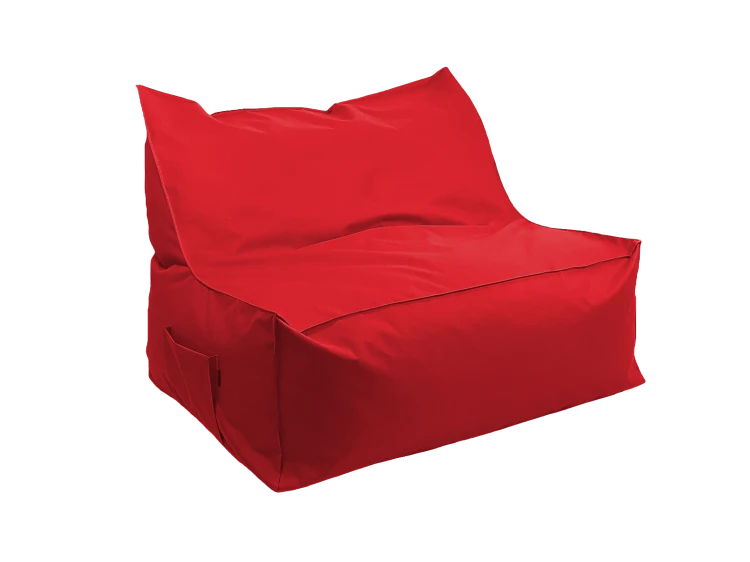NC587 Kanapa pufa z oparciem light red bok.png