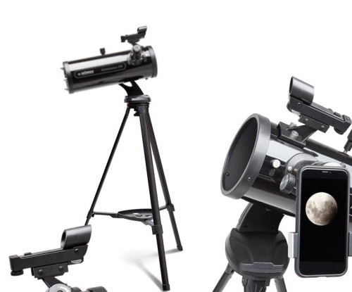 Teleskop 114/500 ze statywem i adapterem smartfona