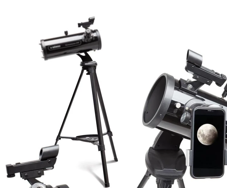 Teleskop astronomiczny 114/500 JANGAR z metalowym statywem i adapterem smartfona