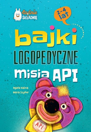 Okładka książki Bajki logopedyczne misia API z pacynką, GREG