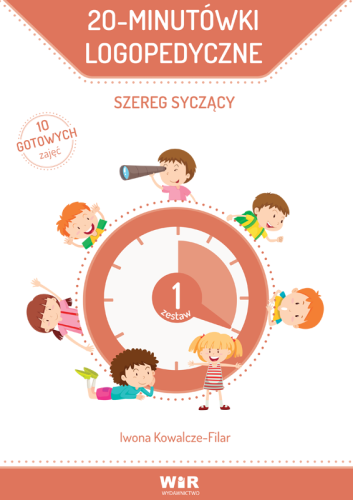 Okładka książki 20-minutówki logopedyczne szereg syczący WIR z ilustracją na przodzie