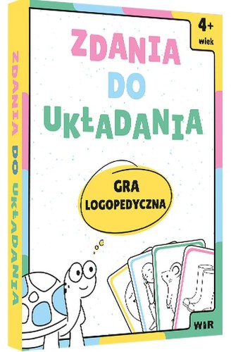 Zdania do układania gra logopedyczna WIR z kartami 11,8 x 16,5 cm do ćwiczeń mowy dzieci