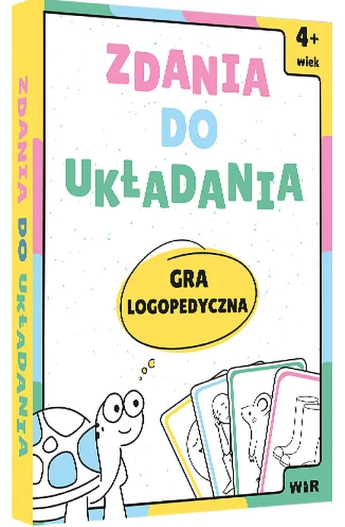 Zdania do układania gra logopedyczna WIR z kartami 11,8 x 16,5 cm do ćwiczeń mowy dzieci