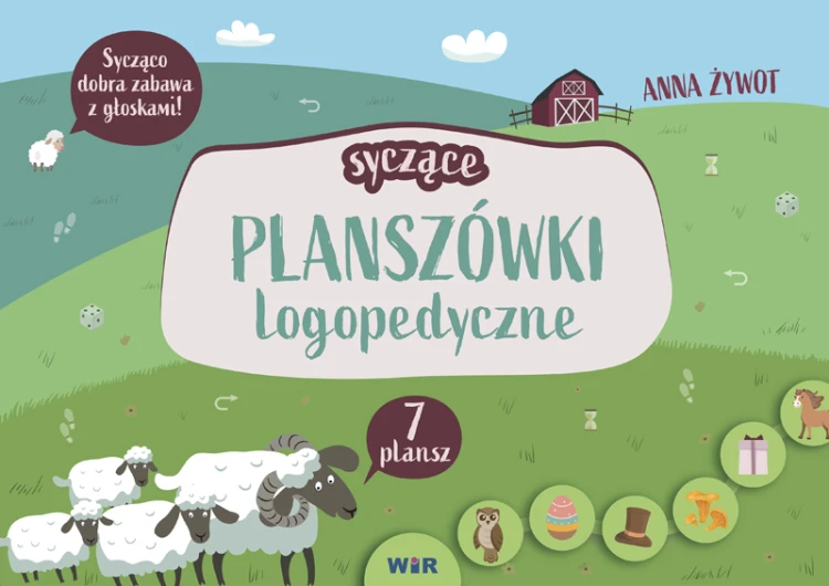 Syczące planszówki logopedyczne WIR – zestaw 7 gier do ćwiczenia wymowy głosek syczących