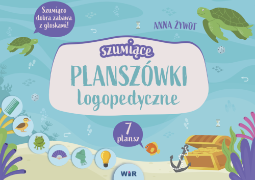 Szumiące planszówki logopedyczne WIR – zestaw 7 gier do ćwiczenia głosek SZ, Ż, CZ i DŻ, widok plansz