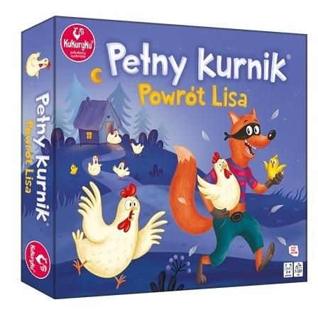 Pełny Kurnik: Powrót Lisa – strategiczna gra planszowa KUKURYKU z planszami i kostkami