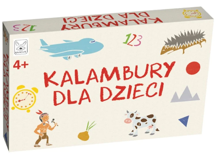 Gra Kalambury dla dzieci Kangur z 216 obrazkowymi hasłami na kartach