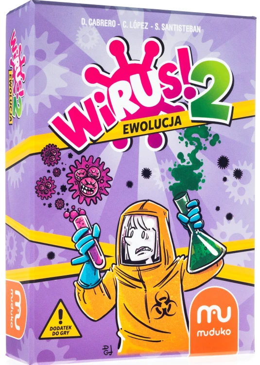 Gra Wirus 2 MUDUKO - rozszerzenie karcianej gry edukacyjnej z nowymi wirusami i terapiami