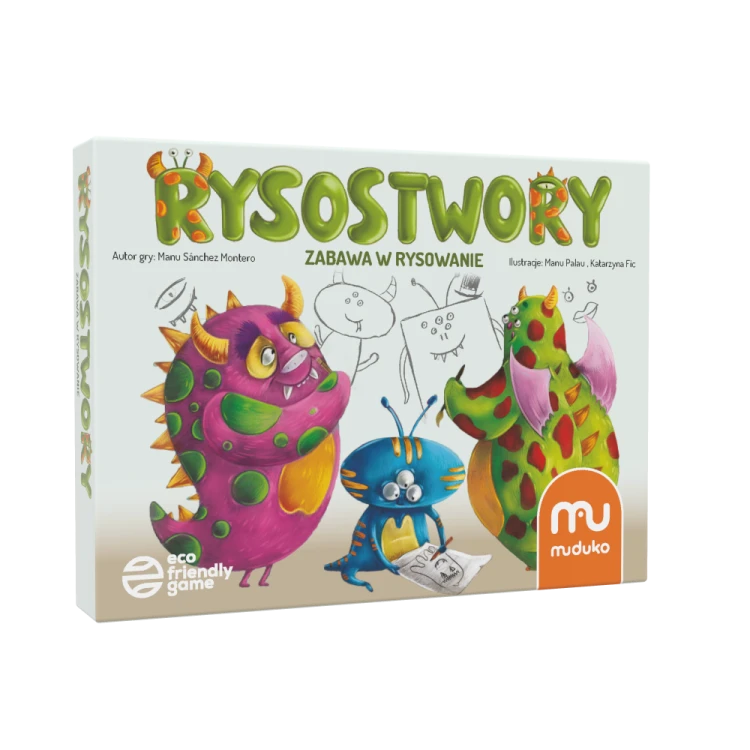 Gra Rysostwory MUDUKO - kreatywne karty do rysowania potworków
