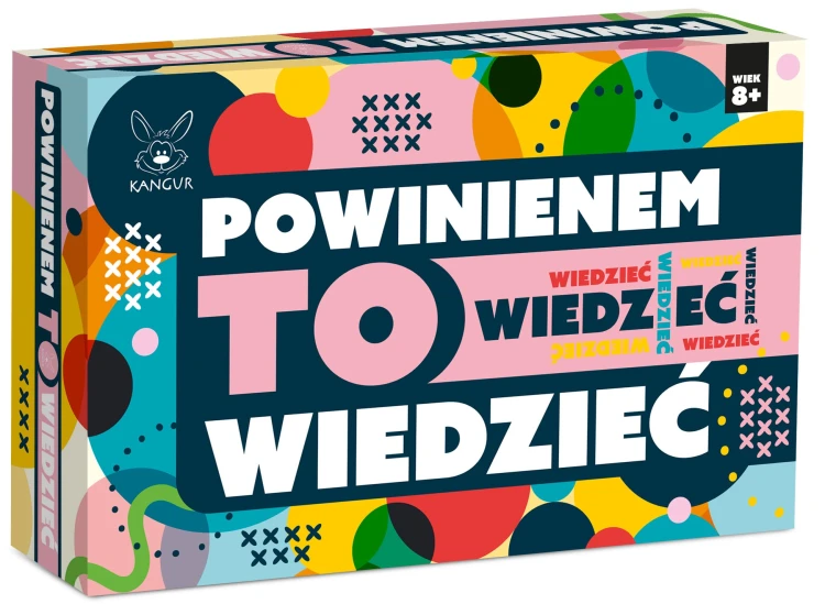 Gra edukacyjna Powinienem to wiedzieć KANGUR - karty z pytaniami quizowymi