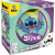 Zbliżenie na karty gry Dobble Stitch z kolorowymi symbolami i postaciami Disneya