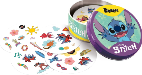 Dobble Stitch gra karciana REBEL z bohaterem Stitch w metalowej puszce