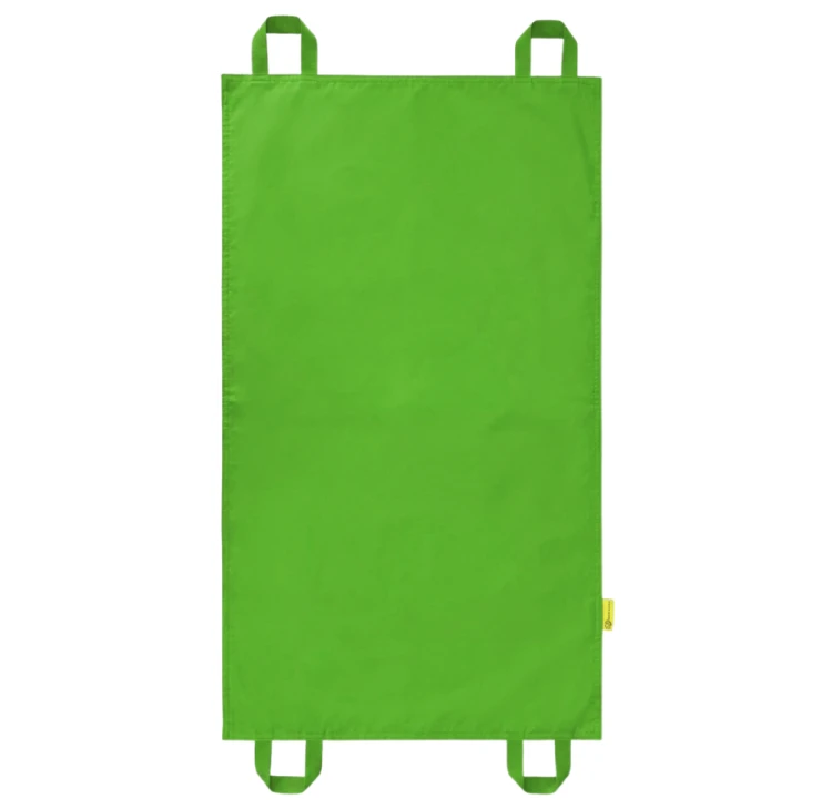 Mini chusta animacyjna 100×60 cm Akson — pełny widok chusty w kolorze zielonym, przeznaczona do zabaw grupowych.