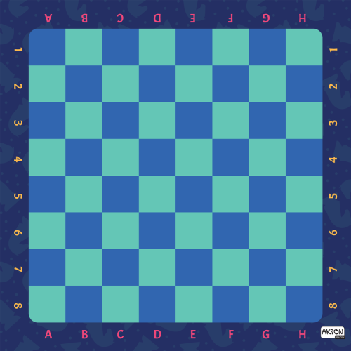 Mata Animacyjna XL Gra planszowa Warcaby AKSON — 150x150