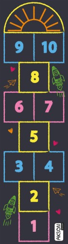 Animation Mat HOPSCOTCH GAME 50x190 cm