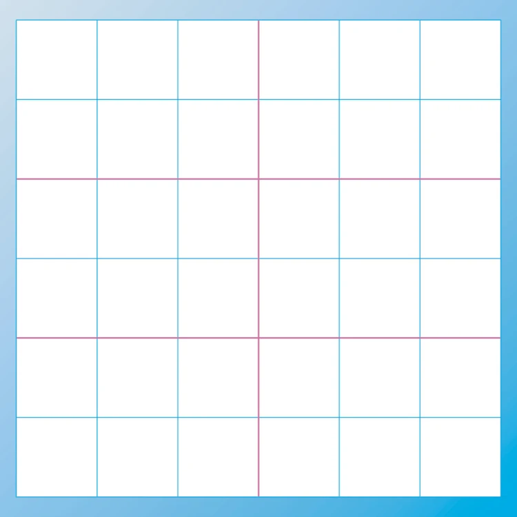 Mata SUDOKU Akson — detal grafiki, zbliżenie na pola gry i strukturę materiału frontlit laminowanego