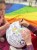 Piłka balonowa 30 cm Akson spakowana i gotowa do zabrania na zajęcia, zmieści się w plecaku