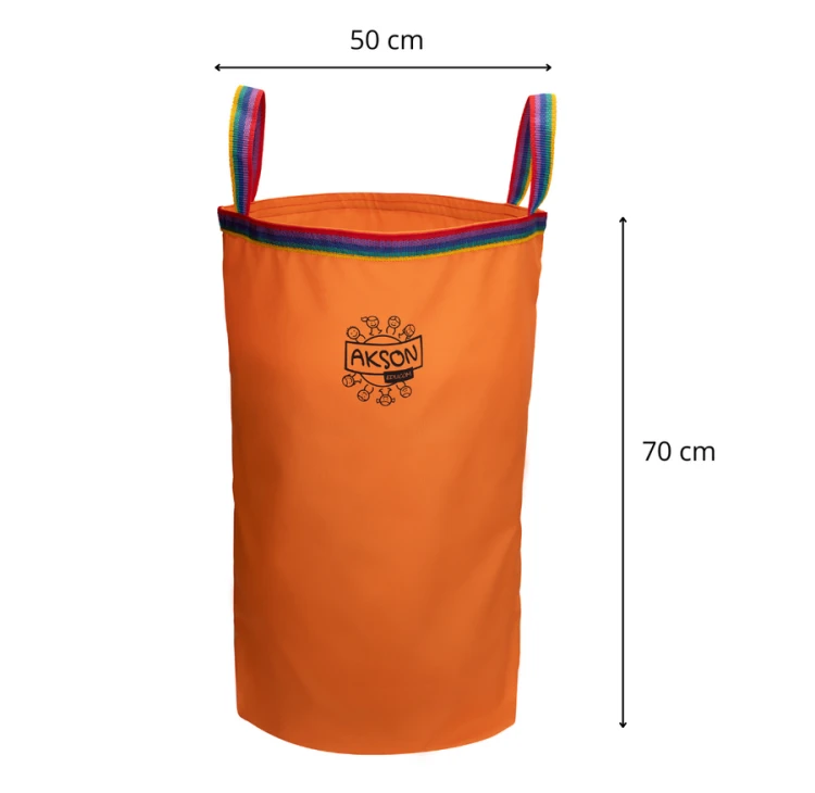 Detal spodniej części worka Akson 70 cm — widoczna podwójna warstwa materiału wzmacniająca dno