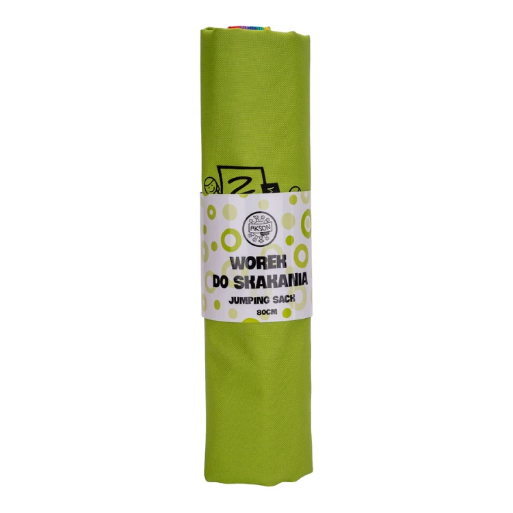 Worek do skakania Akson — zbliżenie materiału 100% poliester, gramatura 190 g/m2, odpornego na wilgoć